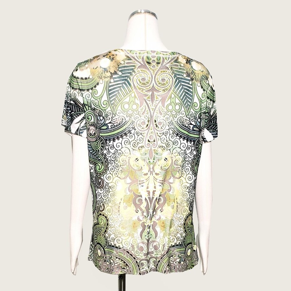 Style&co. Beaded Paisley Top - Picture 7 of 8